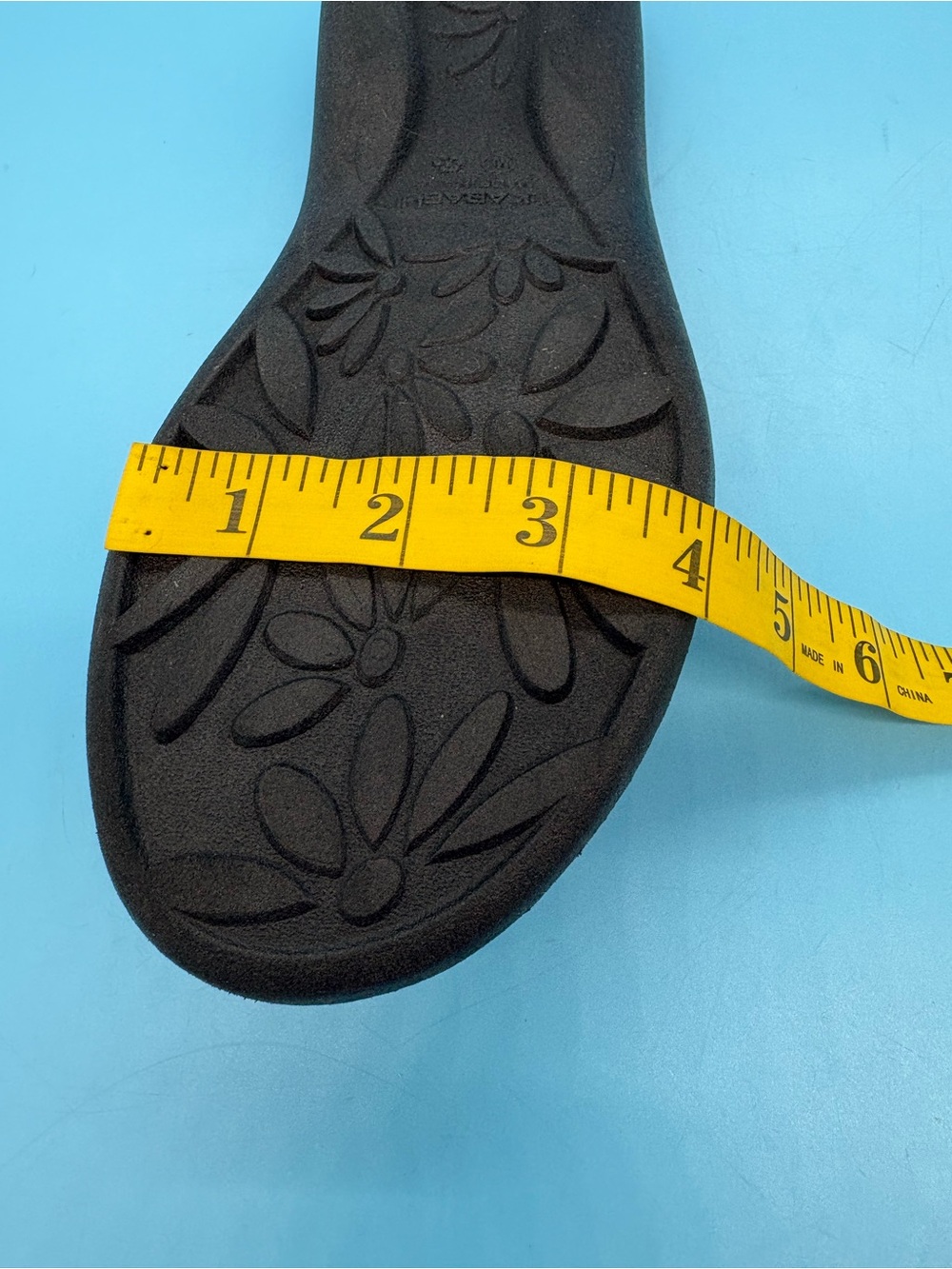 Okabashi Women's Maui Flip Flops Thong Black Arch Support Comfort Sandals 8 - Picture 6 of 6